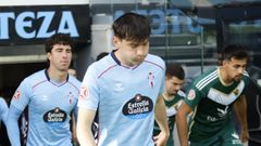 Jan Oliveras, antes del Celta Fortuna-Cacere�o de este viernes en Bala�dos.