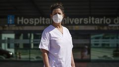 Irma Canosa es celadora en el CHUO