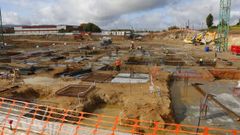 Obras de construcci�n del Gran Montecelo, el nuevo hospital p�blico de Pontevedra