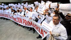 Imagen de una concentraci�n de medicos de atenci�n primaria