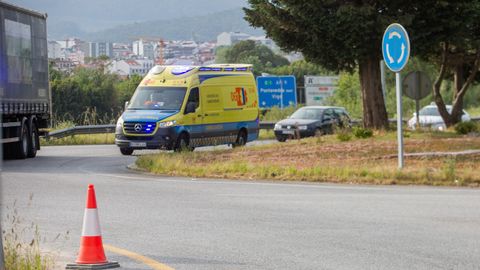 El atropello mortal del pasado jueves tuvo lugar en la rotonda de la PO-531 con el pol�gono de O Vao