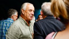 Pachi V�zquez durante la �ltima fiesta del pulpo en O Carballi�o.