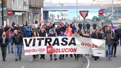 Marcha de los trabajadores de Vitrasa