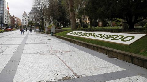 Paseo de Los �lamos, en Oviedo 