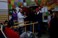 Los visitantes recorrieron las instalaciones de Aspadex, as� como los muchos talleres del centro. 