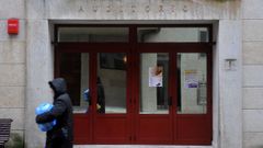 Entrada del auditorio municipal de Cedeira