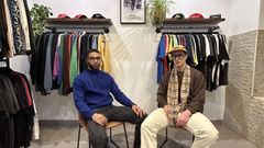 Bruno Giordano y el lucense Adri�n Souto, que han convertido las camisetas �vintage� en un negocio