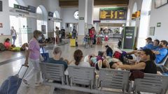 Aspecto que presentaba ayer la estaci�n de Santiago