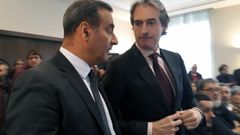El consejero de Infraestructuras del Principado, Fernando Lastra, y el ministro de Fomento, ��igo de la Serna.El consejero de Infraestructuras del Principado, Fernando Lastra, y el ministro de Fomento, ��igo de la Serna
