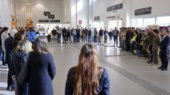 Minutos de silencio en A Coru�a por el accidente ferroviario de Toledo
