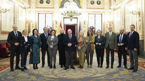 Los 13 diputados del PP gallego en el Congreso