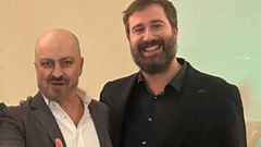 Los ejecutivos Carlos Pujadas y lvaro Enrquez, deLaberit y Duacode,sellaron su alianza en febrero del 2024 en A Corua