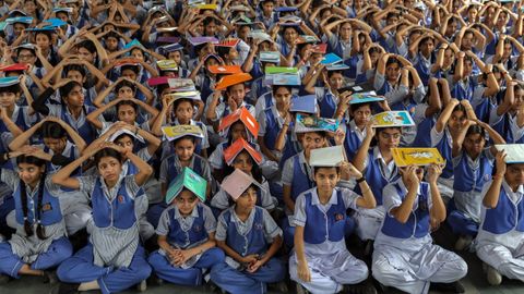 Alumnos en Nueva Delhi
