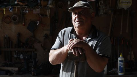 Pepe Gmez, carpintero de ribeira en Lorb