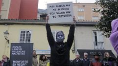 Fotografa de archivo de un acto callejero organizado en Monforte en una de las ltimas conmemoraciones del 25N