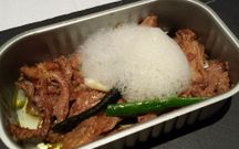 Uno de los platos preparados por el chef Santi Almui�a con materia prima de la firma ribeirense que se degustar�n en la feria. 