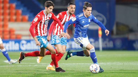 Juanjo Nieto, durante el Lugo-Real Oviedo