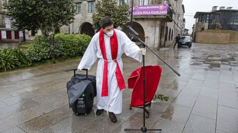 Bendicin virtual del Domingo de Ramos desde la Ferrera