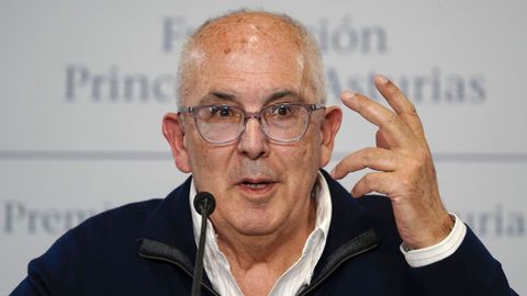  El historiador Antonio Saborit, director del Museo Nacional de Antropolog�a de M�xico, instituci�n que el viernes recibir� el Premio Princesa de Asturias de la Concordia 2025, ofrece una rueda de prensa este lunes en Oviedo.