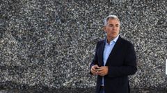 Rafa Domnguez en su comparecencia en el museo de Pontevedra