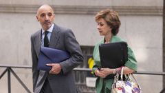  El empresario Julio Mart�nez Mart�nez, a si llegada a la Audiencia Nacional.