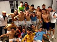 La plantilla, posando en una de las redes sociales despu�s de la victoria en el Camp Nou. 