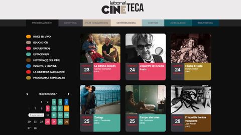 P�gina oficial de Laboral Cineteca.P�gina oficial de Laboral Cineteca