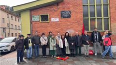 Homenaje en Langreo a los asturianos deportados a los campos de concentraci�n nazis.