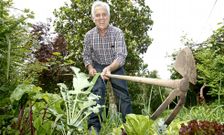 <span lang= gl >Entre leitugas na horta</span>. Ademais de pasear, unha das �afici�ns� de Luciano Sobral � a horta, xa sexa no xard�n da s�a casa ou na finca. Est� claro que para ese momentos o mellor � un calzado c�modo, unhas zapatillas de deporte, mentres que o reloxo � o que lle regalaron os compa�eiros do BNG cando ga�ou as primeiras elecci�ns, al� por 1995. 