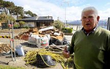 F�lix Goberna, antiguo adjudicatario de As Dornas, el martes ante el que fue su negocio.