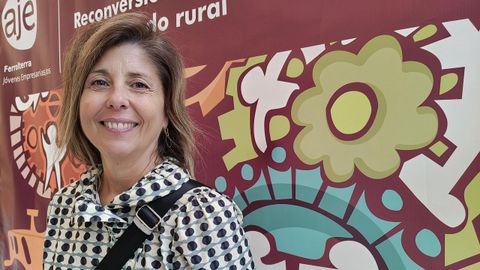 Sandra Suárez, de Maruxas de Nata, en el congreso de AJE en Ferrol