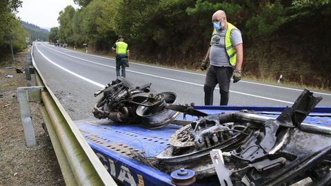El pasado septiembre falleció un motorista en la N-640 a la altura de Casanova, en el municipio de Riotorto