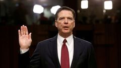 James Comey, exdirector del FBI, cuando testific frente al Comit de Inteligencia en el Senado, en junio del 2017