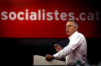 Pere Navarro, ayer en su intervenci�n en el consejo nacional del PSC en Barcelona.