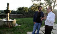 El alcalde de Lal�n, Jos� Crespo, mantuvo un encuentro con Mart�n Toimil en el Pazo de Li�ares