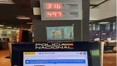 Term�metro de la comisaria de la Polic�a Nacional el verano pasado.