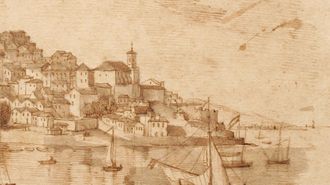 Aspecto de Vigo antes de que fueran derribadas las murallas