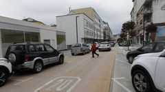 Vista parcial de la avenida lvaro Cunqueiro, en Foz