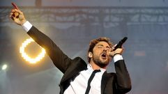 David Bisbal, en un concierto en Ferrol