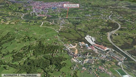 Alternativa 2 de la ronda norte vista oeste-este
