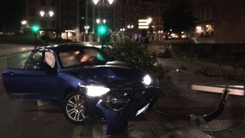 Accidente en Oviedo. /EUROPA PRESS
