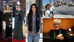 De izquierda a derecha, Arantxa S�nchez Vicario, Carmen Maura, Paz Vega, Carmen Sevilla y Concha Velasco. 