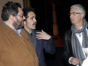 Carlos Portela, Pedro Alonso y Antonio Mourelos acudieron a la cita