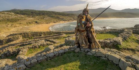 El castro de Baro�a fue escenario hace unas semanas de una sesi�n de fotos con el Bruxo Queiman para promocionar el proyecto. 