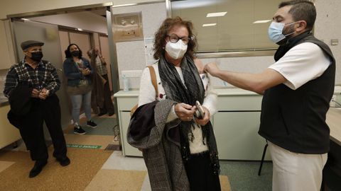 En imagen de archivo, campaa de vacunacin frente al covid-19 en el Hospital Pblico da Maria, en Burela