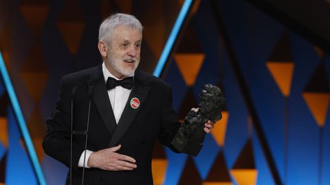 El actor Jos� Ram�n Soroiz recibe el Goya a mejor actor protagonista por su trabajo en �Maspalomas�