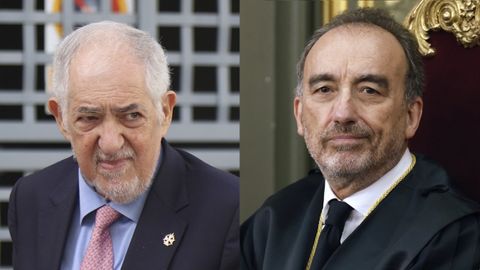 El presidente del Tribunal Constitucional, C�ndido Conde-Pumpido, y el magistrado del Tribunal Supremo, Manuel Marchena