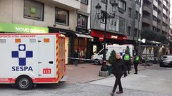 Accidente laboral en la calle 19 de Julio de Oviedo