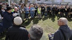 Manifestaci�n contra el plan de urbanizaci�n a finales de abril de este a�o