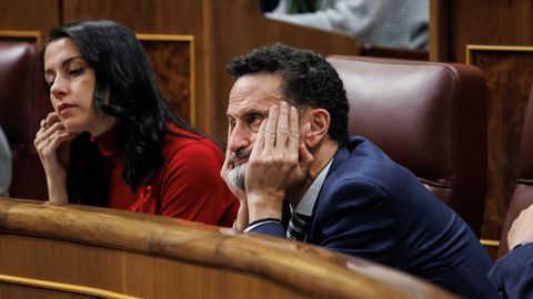 Ins Arrimadas y Edmundo Bal, de Ciudadanos, en el Congreso